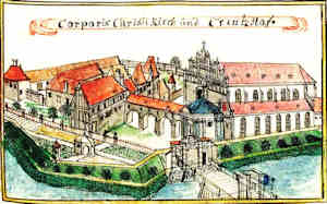 Corporis Christi Kirch und Creutzhof - Kościół Bożego Ciała, widok z lotu ptaka
